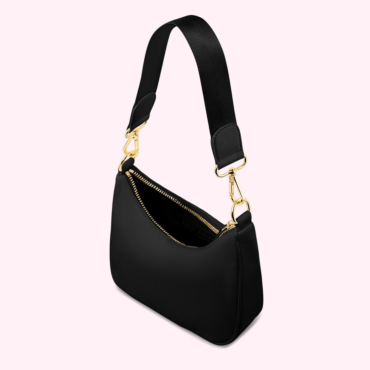 Curved Crossbody Bag | Noir