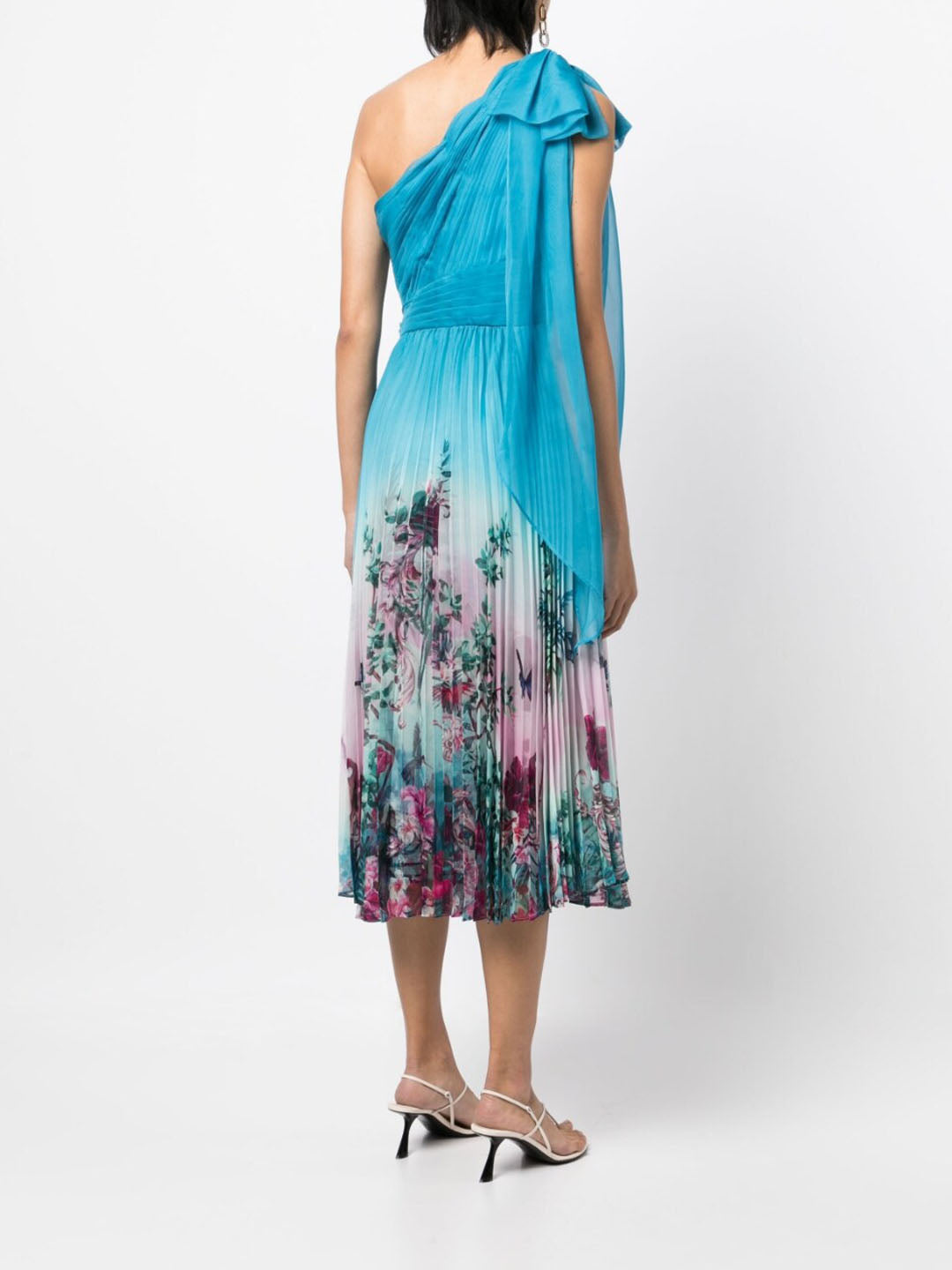 Asymmetrical Tiered Gown | Marchesa