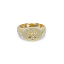 Ny Mets Oval Signet Ring | Gold Vermeil