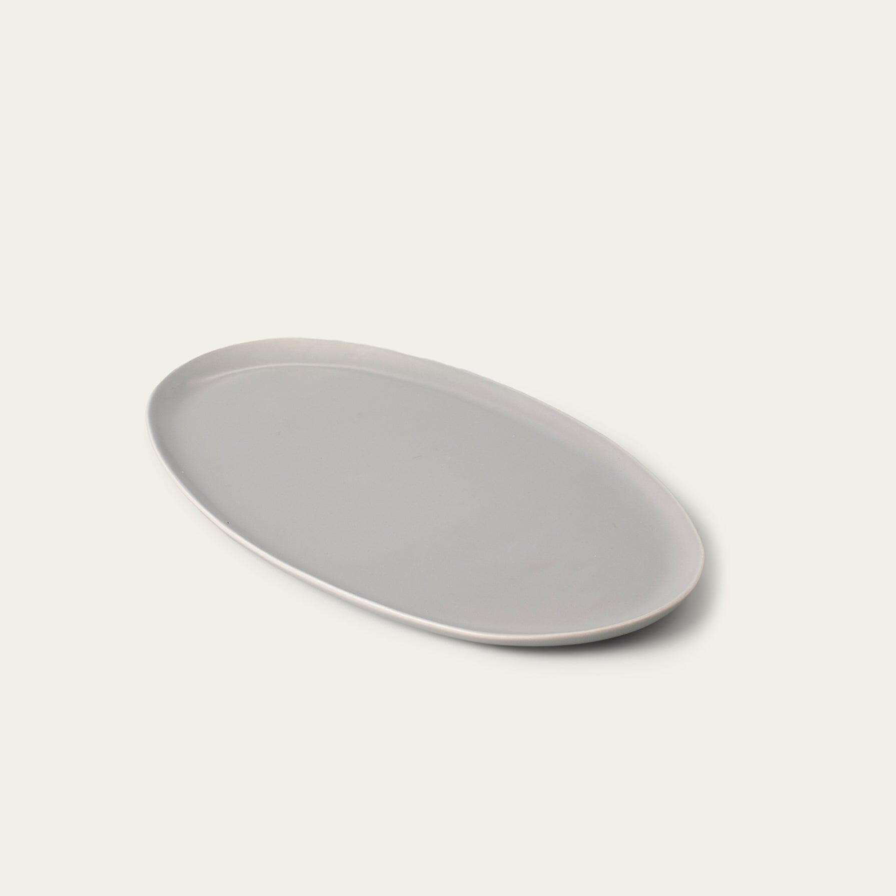 Oval Serving Platter | Dove Gray