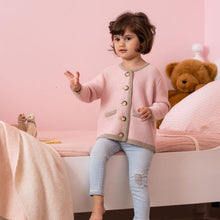 Kids | Salzburg Cardigan | Light Pink / Taupe
