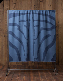 Zebra Throw | Navy / English Manor