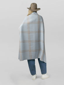 Unisex | Geneva Wrap | Spa Blue / Beige
