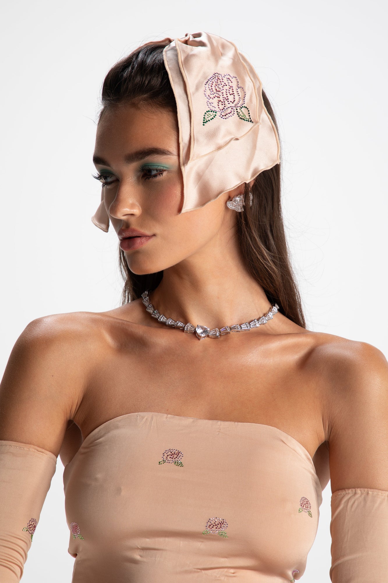 Rosana Embroidered Skirt | Tan