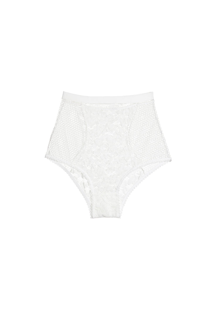 Petunia High Waist Brief | Ivory