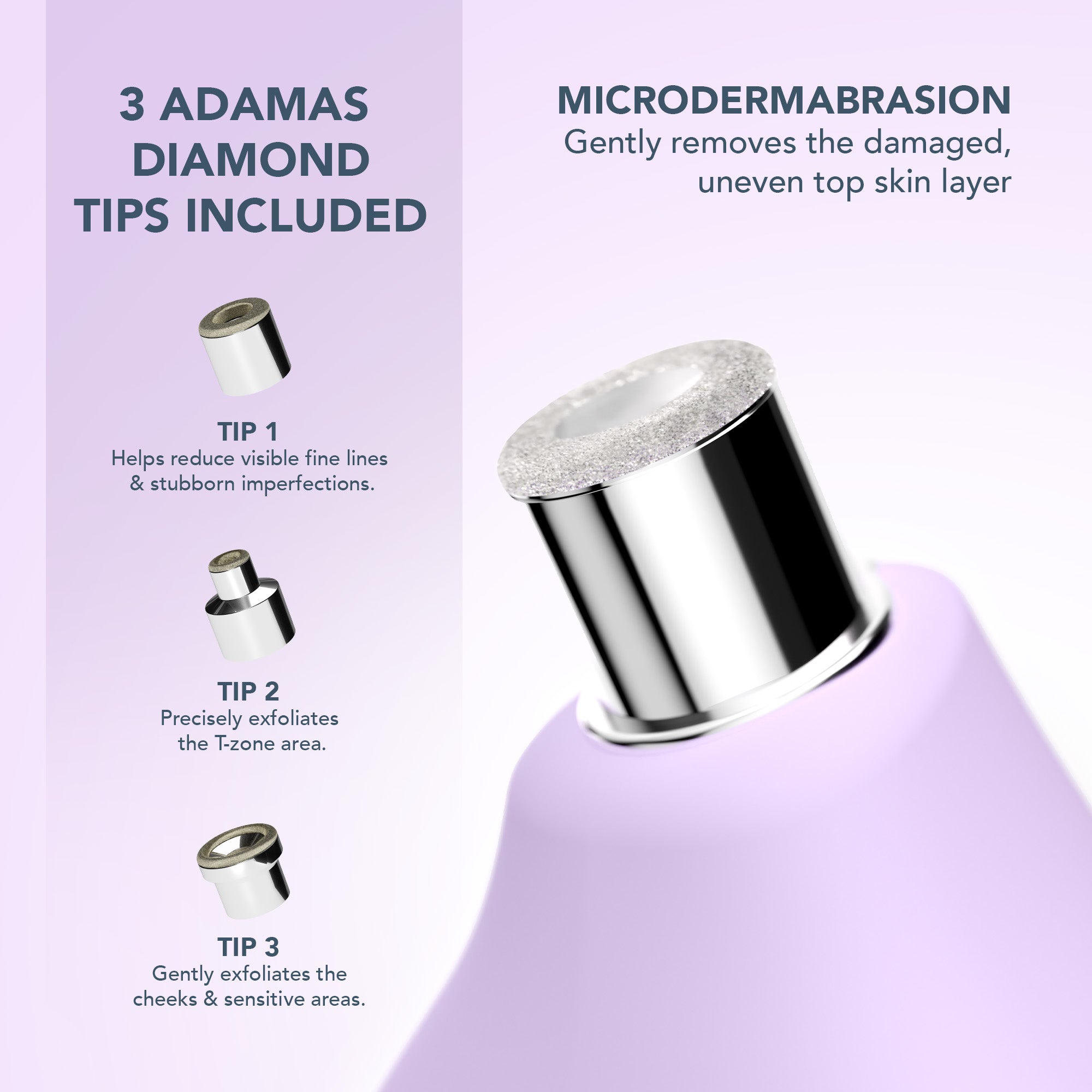 KIWI derma Diamond Microdermabrasion & Pore Vacuum | Lavender
