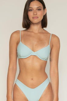 Lulu (Zig-Zag Stitch) Bikini Bottom | Powder Blue