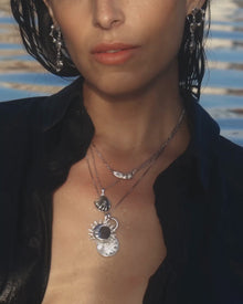 Celestial Mother of Pearl Necklace | Sterling Silver