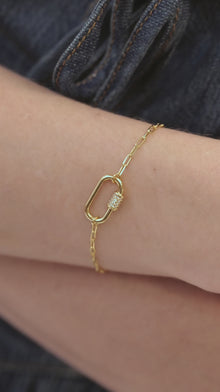 Melrose Bracelet | Clear Crystal | 14K Gold Plated