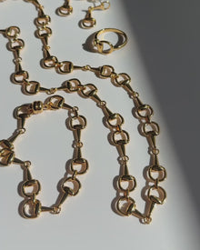 The Horsebit Necklace | Magnetic Clasp | Gold