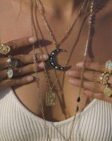 Long Boho Necklace | Sterling Silver