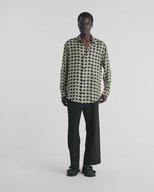 Sebas Printed Silk-Twill Shirt | Diamond Check