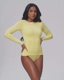 Crew Neck Long Sleeve Top | Ballet Pink