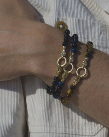 Snake Beaded Bracelet | Sterling Silver | Multi