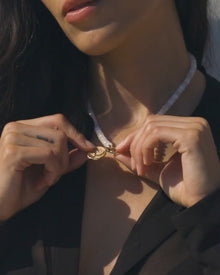 Labradorite Charm Collector Necklace | 14K Yellow Gold Vermeil