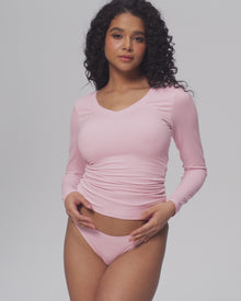 Seamless Cheeky Panty | White
