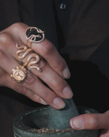 Snake Statement Ring | 14K Yellow Gold Vermeil