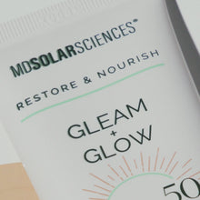 Tube of 'Gleam & Glow' sunscreen 