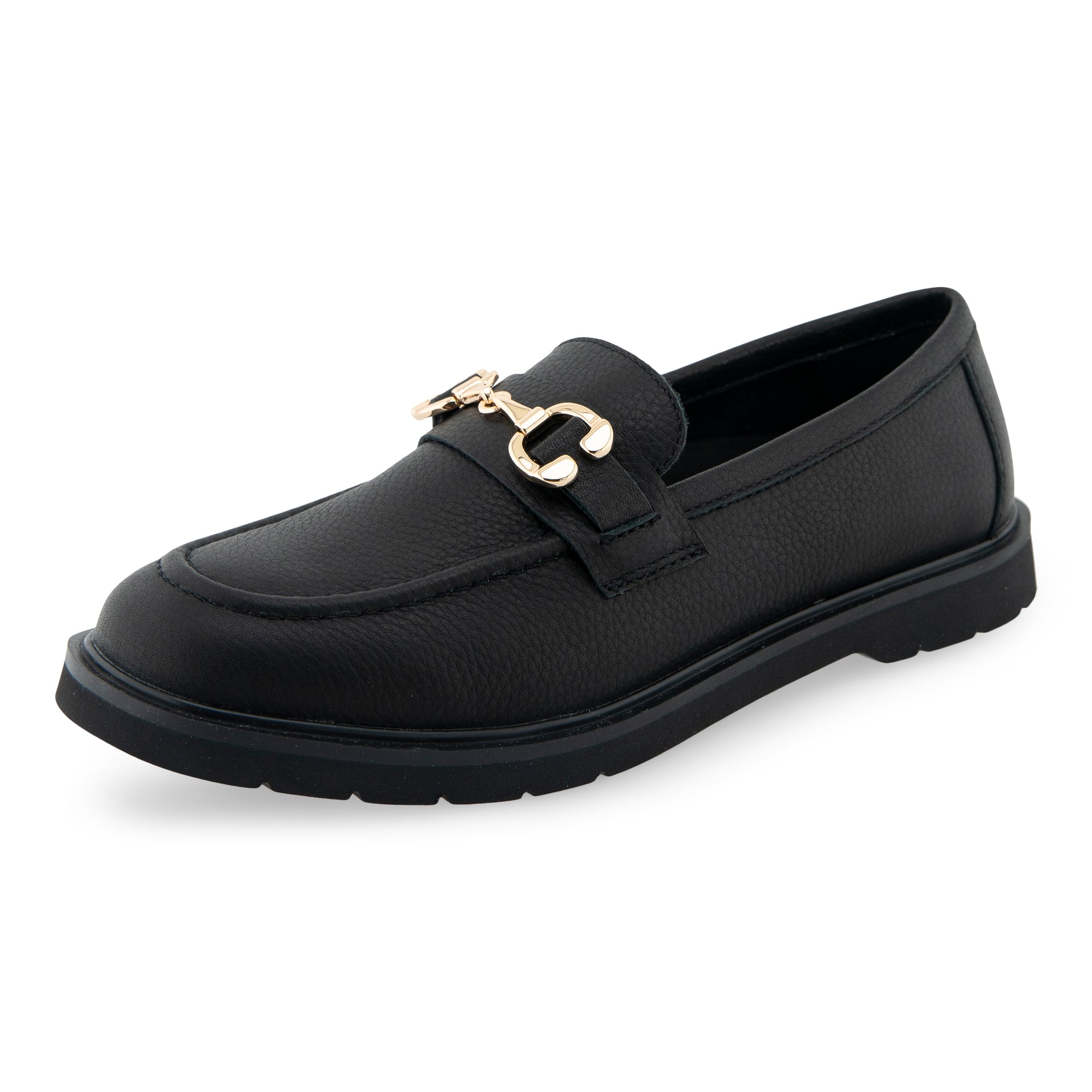 Beckett | Black Pebble Faux Leather