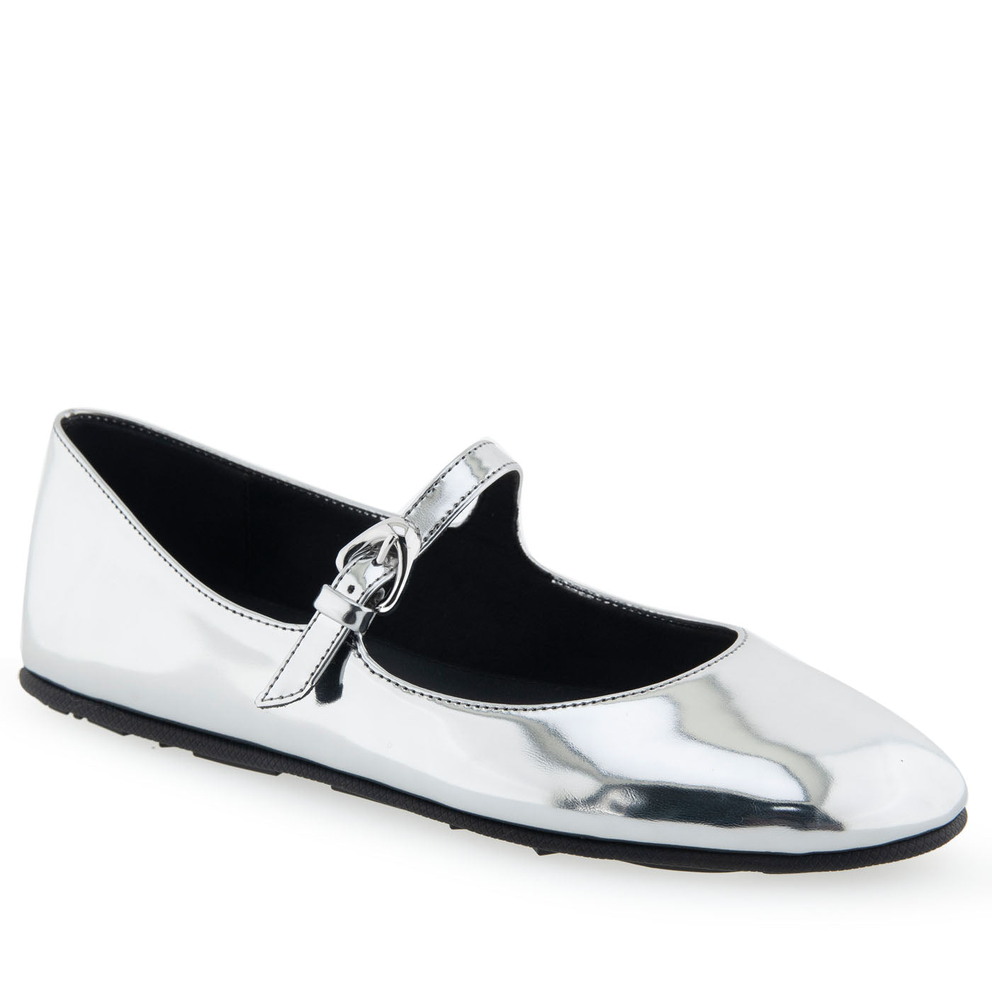 Perry | Silver Mirror Faux Leather