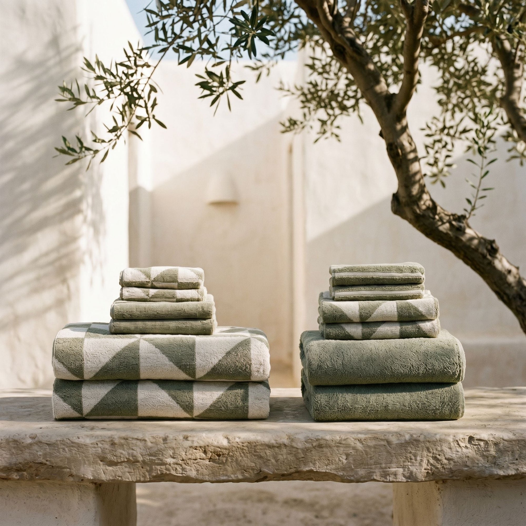 Umbra Australian Cotton Towels | Sage/Ecru