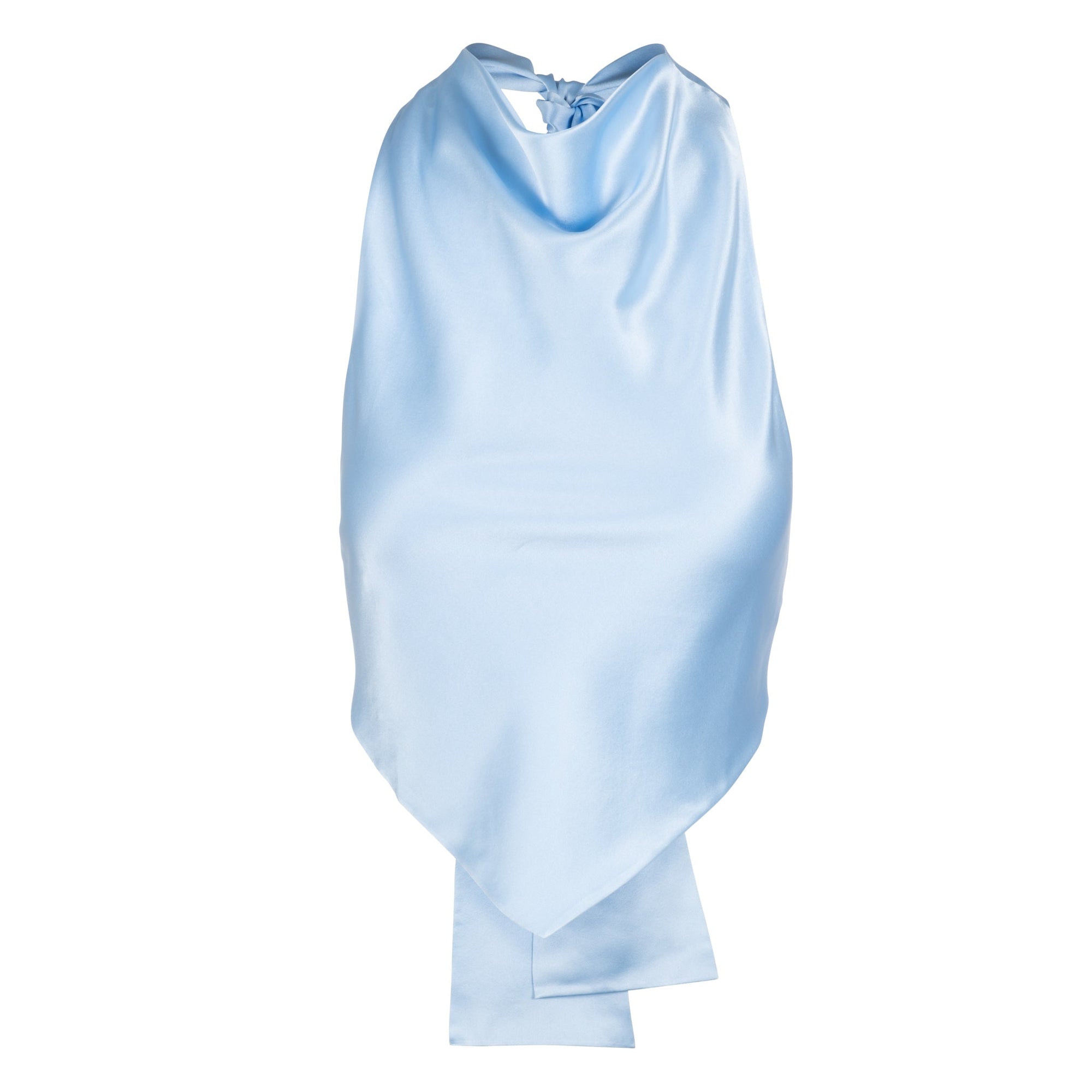 Baby Blue Scarf Top | Baby Blue