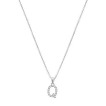 THE PAVE SINGLE BLOCK INITIAL NECKLACE - The M Jewelers