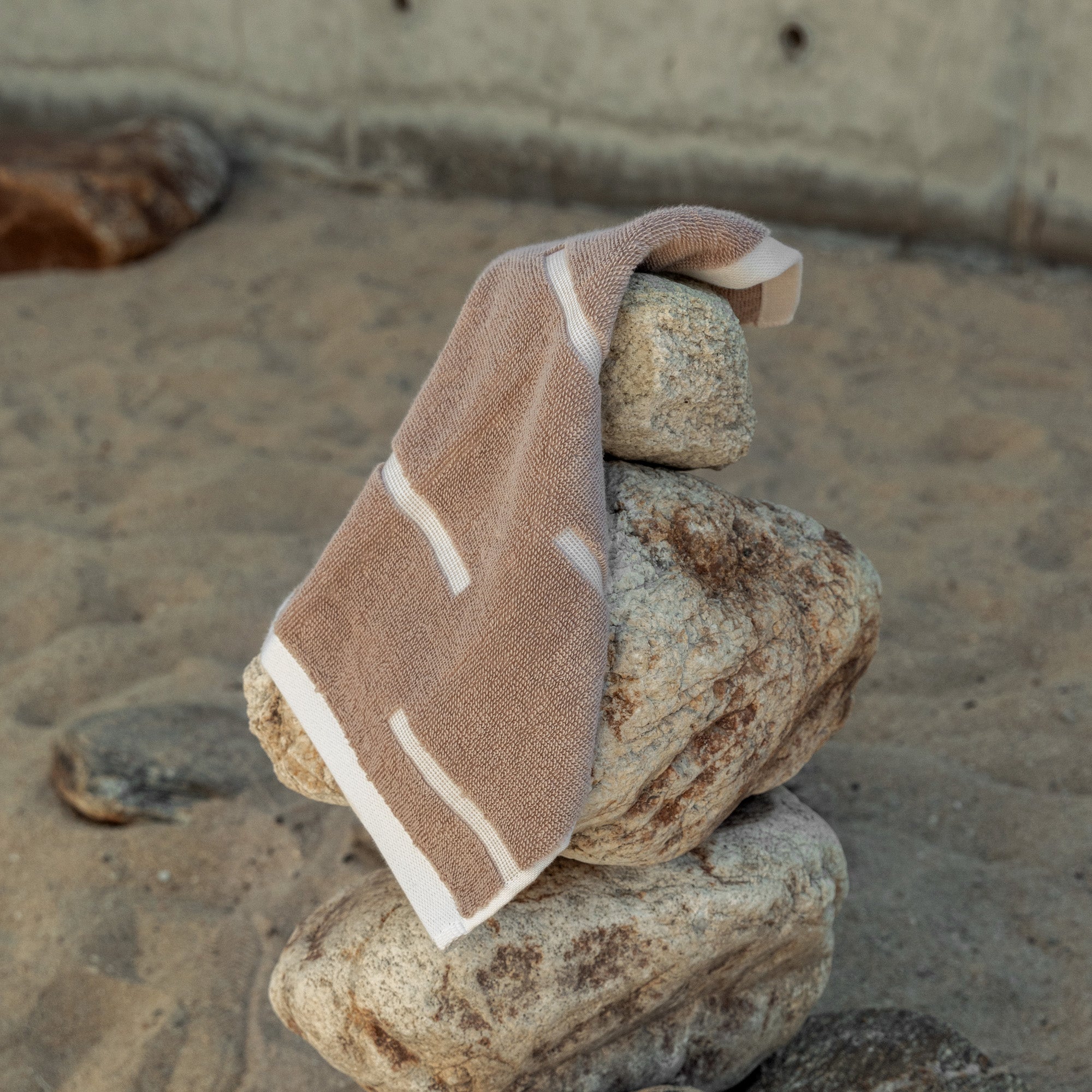 Sorrel Australian Cotton Towels | Tan/Ecru