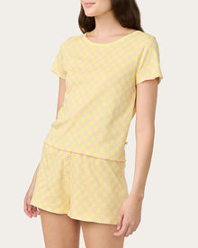 Womens | Suzie Pajama Set - Checkers | Sunkissed