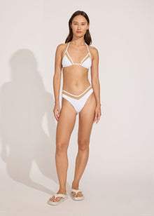 The Alexia Mesh Bottom - Solid & Striped