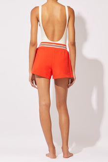 THE CARLA SHORT-S&S RED - Solid & Striped