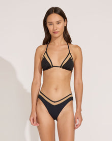 Women | The Iris Mesh Bikini Top | Blackout Mesh