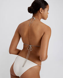 The Morgan Rhinestone Bikini Bottom - Solid & Striped