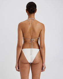 The Morgan Rhinestone Bikini Bottom - Solid & Striped