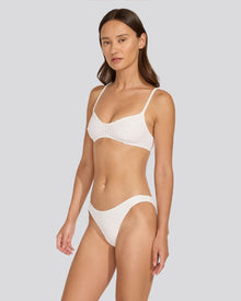The Rachel Ribbed Bikini Bottom - Solid & Striped