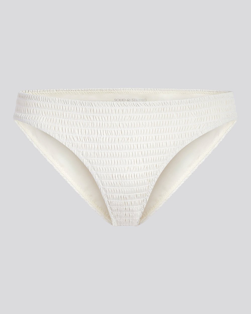 The Rachel Smocked Bikini Bottom - Solid & Striped