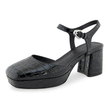 Soir | Black Croco Faux Leather