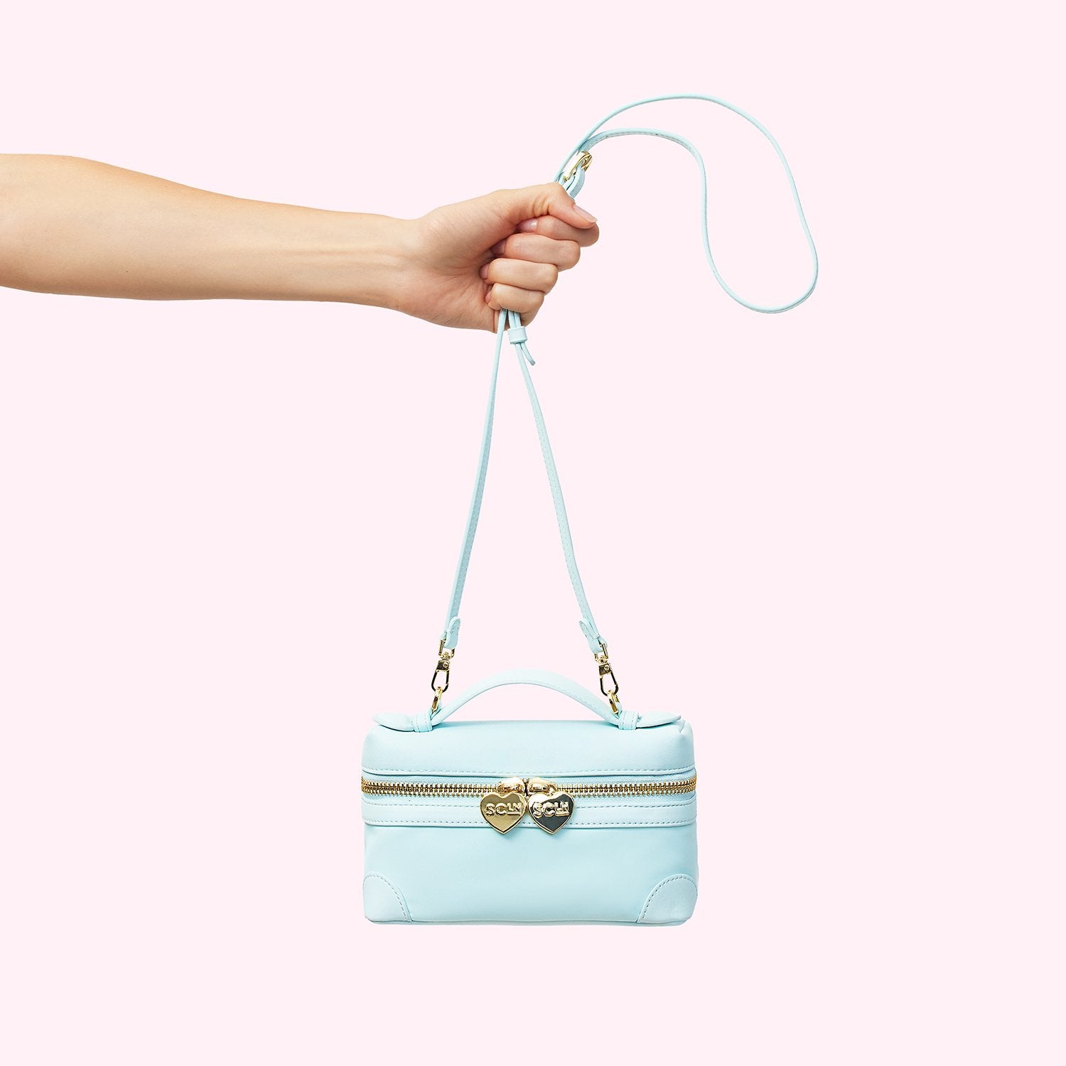 Micro Top Handle Crossbody Bag | Sky