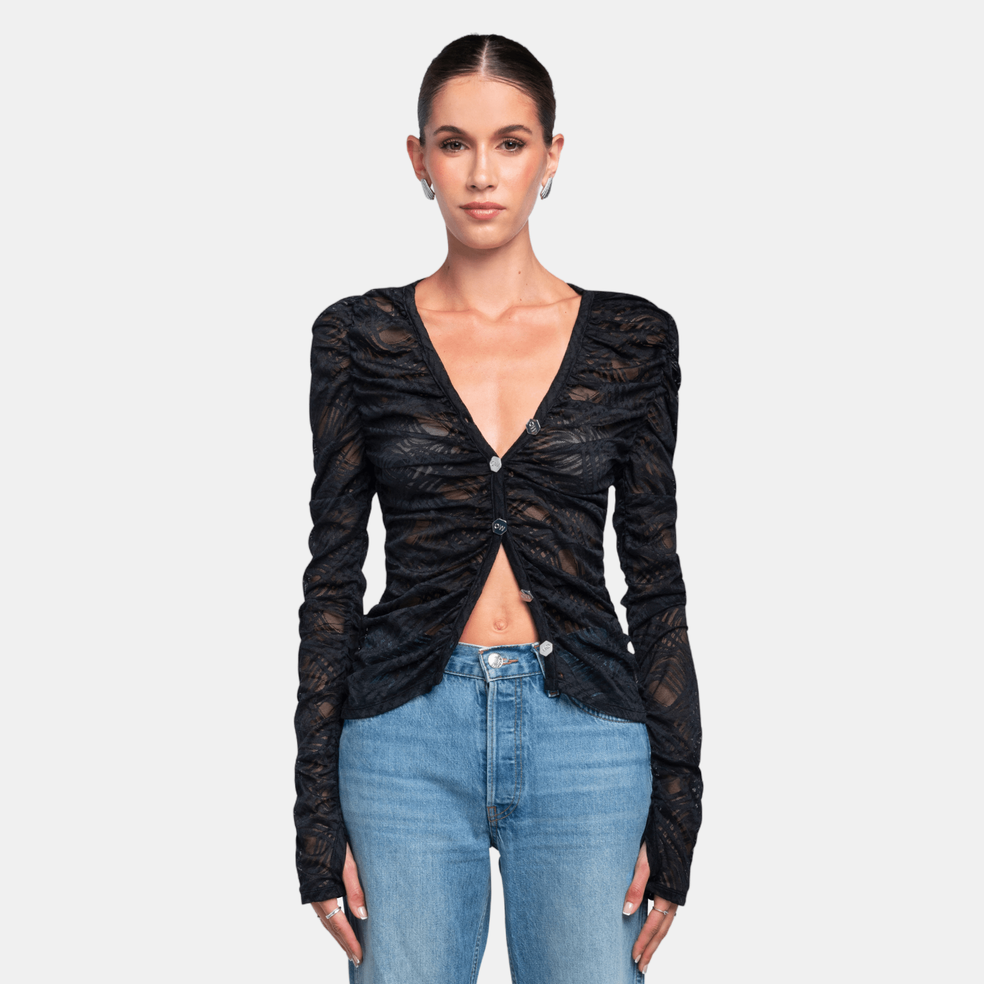 Wanted Lace Cardigan | Black