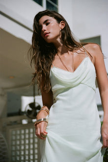 Chesley Chiffon Slip Dress | Washed Sage