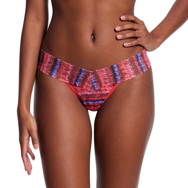 Signature Lace Low Rise Thong | Dip Dye