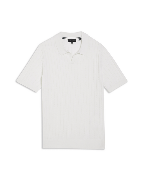 Men | Short Sleeve Regular Open Collar Po | White Multi (V2)