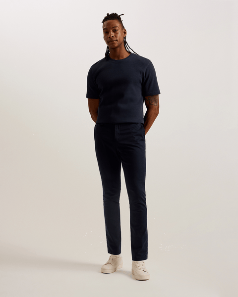 Men | Frute Short Sleeve Reg Textured T Shirt | Navy