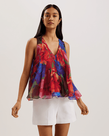 Women | Organza Tropical Bloom V | Multicolor (V2)