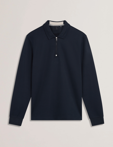 Men | Ingmar Long Sleeve Regular Fit Half Zip | Navy