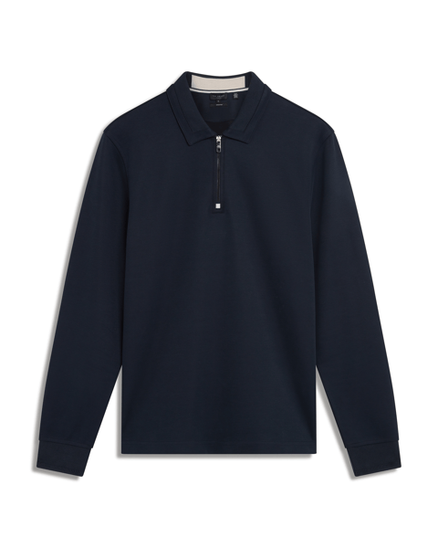 Men | Ingmar Long Sleeve Regular Fit Half Zip | Navy