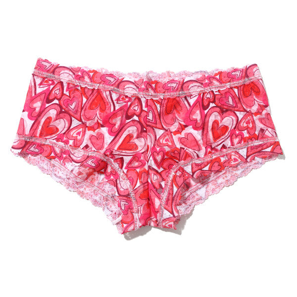 Signature Lace Boyshort | Lots Of Love (Pink)
