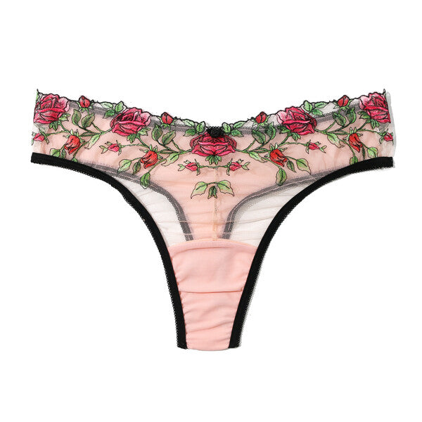 Kiss From A Rose High Cut Thong | Kiss From A Rose (Embroidery)