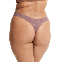 Plus Size Daily Lace Original Rise Thong | Allspice Brown