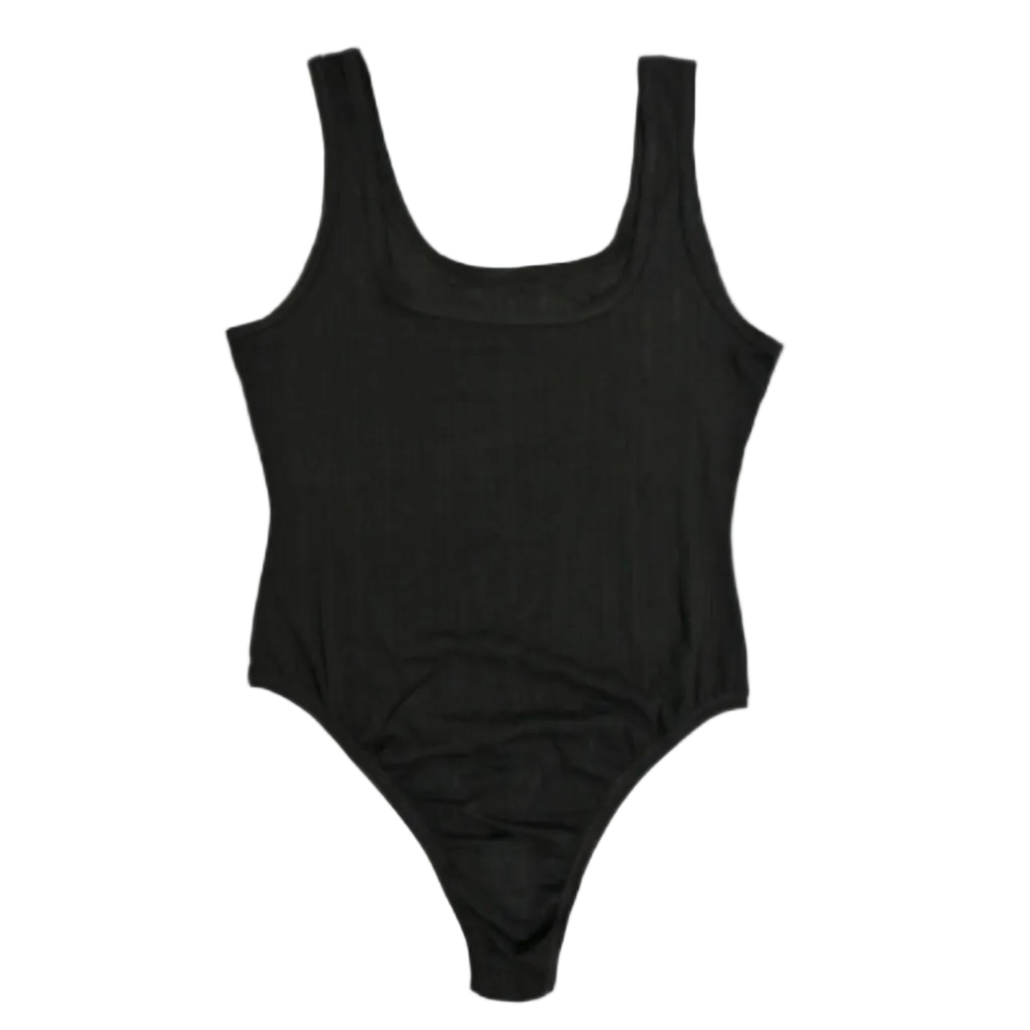 Square Neck Bodysuit | Black